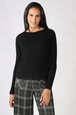 Indi & Cold Emily Knit Jumper In Black