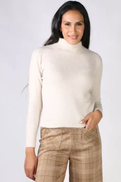 Indi & Cold Maeve Knit Jumper In Beige