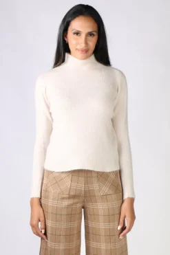 Indi & Cold Maeve Knit Jumper In Beige
