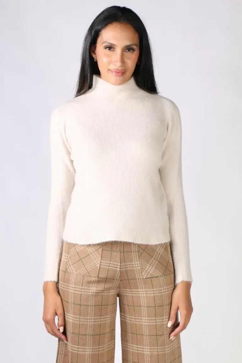 Indi & Cold Maeve Knit Jumper In Beige