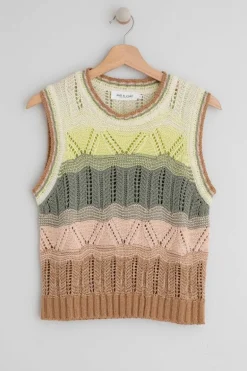 Indi & Cold Multi Crochet Vest