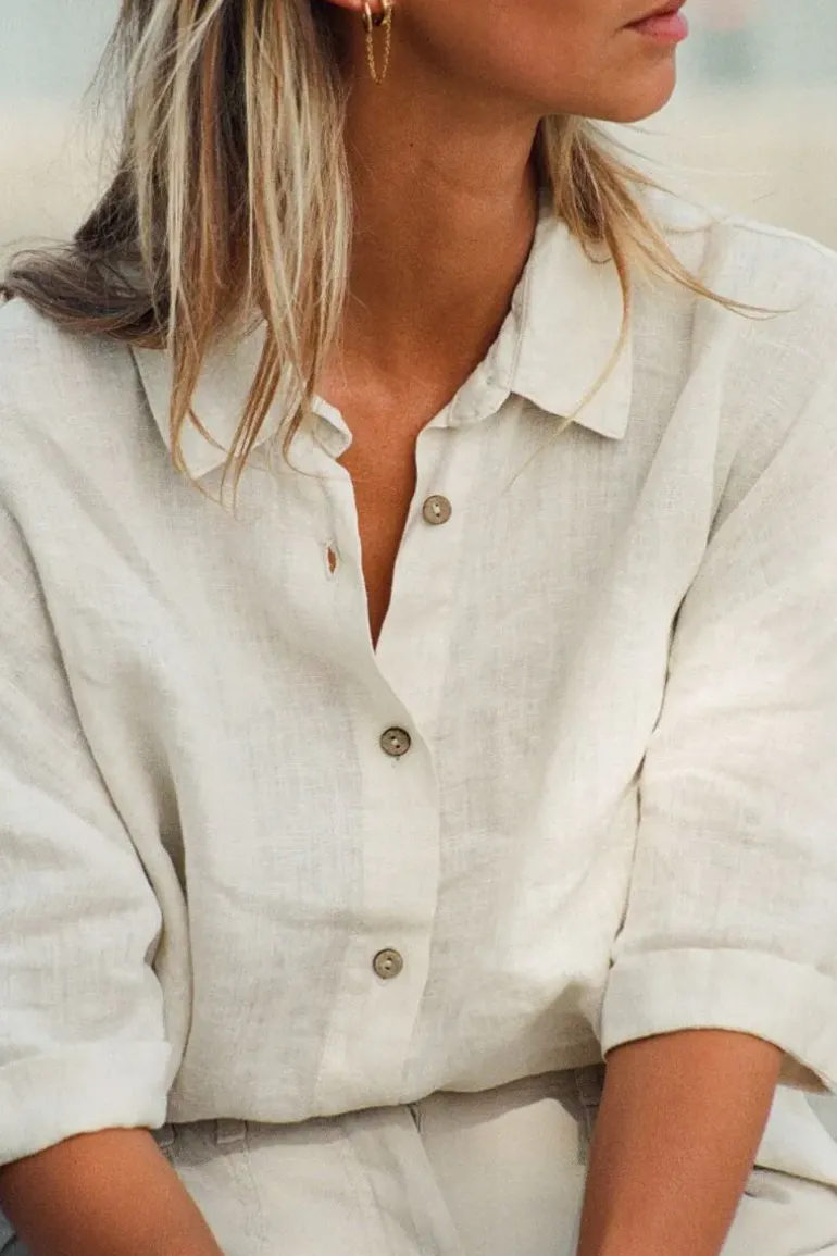 Indi & Cold Natural Boxy Shirt