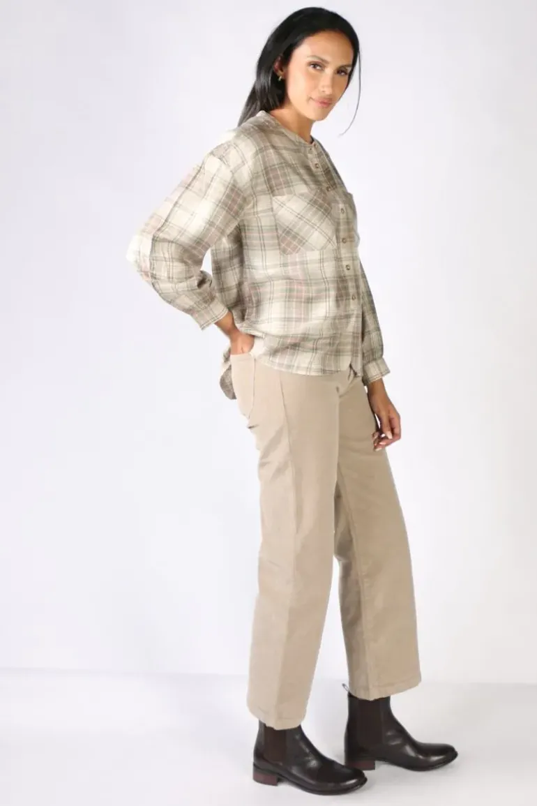 Indi & Cold Pixie Shirt In Beige