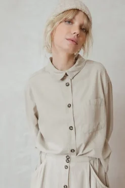 Indi & Cold Range Shirt In Stone