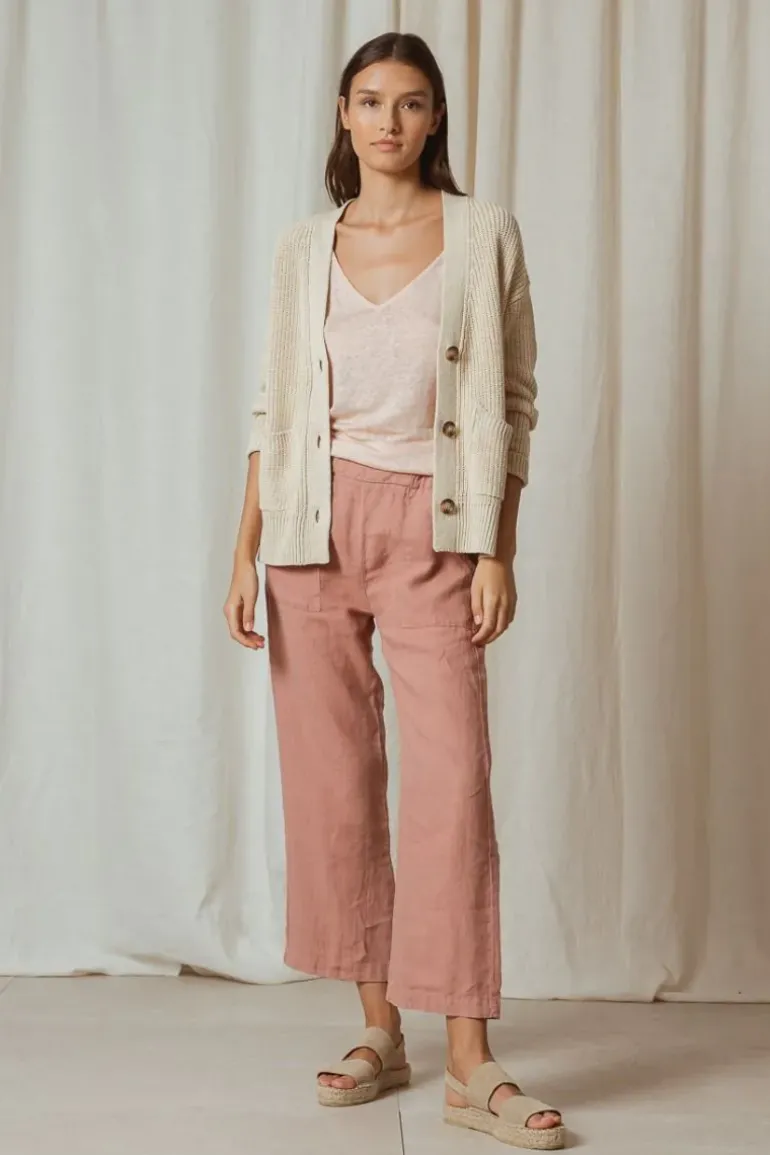 Indi & Cold Slouch Cardi In Natural