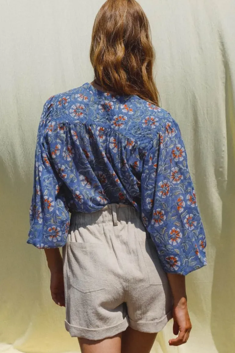 Indi & Cold Tessa Shirt In Blue