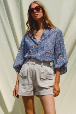 Indi & Cold Tessa Shirt In Blue