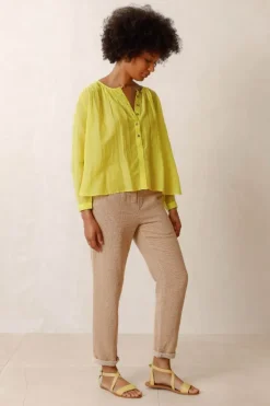Indi & Cold Vera Shirt In Lime