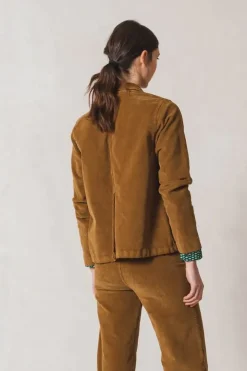 Indi And Cold Micro Corduroy Gina Pant In Tan