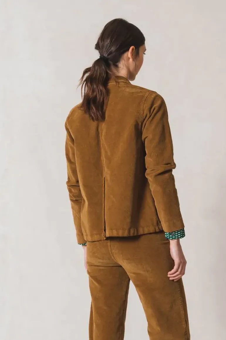 Indi And Cold Micro Corduroy Gina Pant In Tan