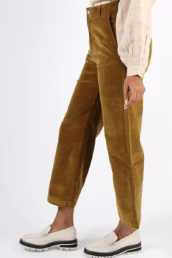 Indi And Cold Micro Corduroy Gina Pant In Tan