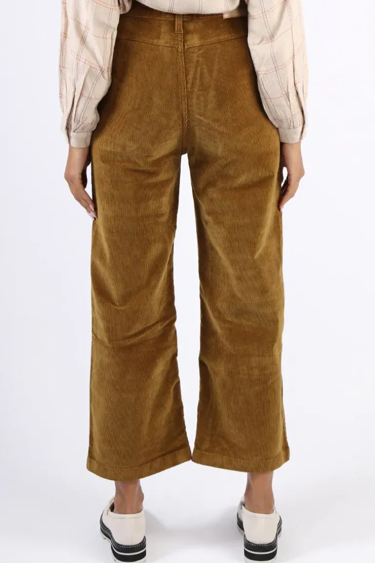 Indi And Cold Micro Corduroy Gina Pant In Tan