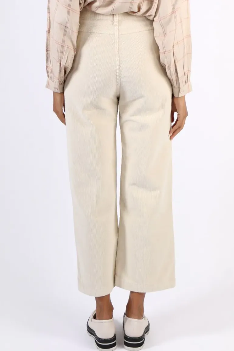 Indi And Cold Micro Corduroy Gina Pant In Cream