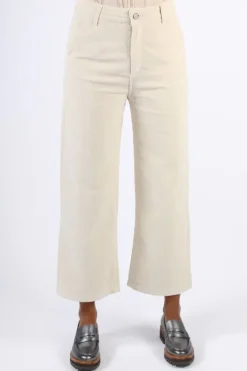 Indi And Cold Micro Corduroy Gina Pant In Cream