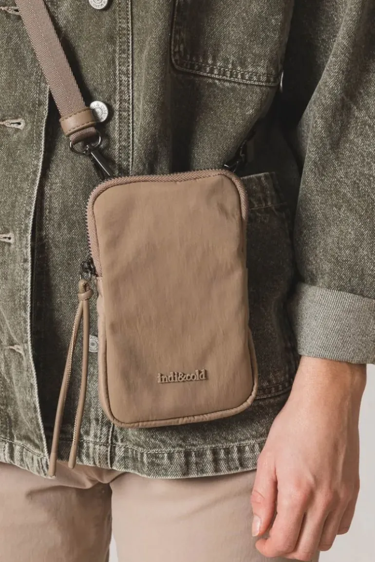 Indi And Cold Mini Technical Bag In Beige