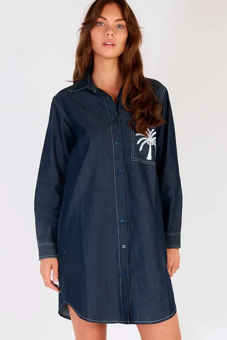 Itami Marseille Dress In Denim