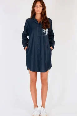 Itami Marseille Dress In Denim