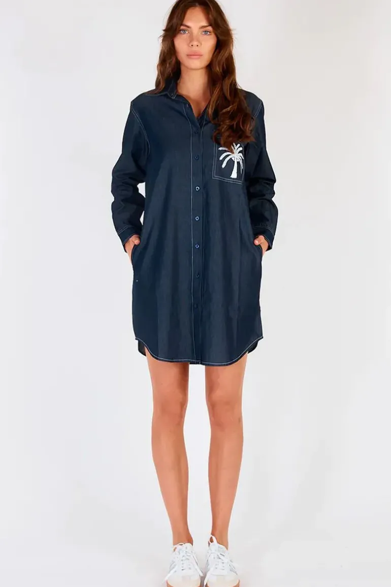 Itami Marseille Dress In Denim