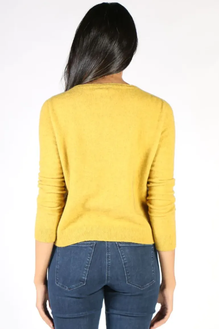 Kapeka Paua Cardigan In Gold