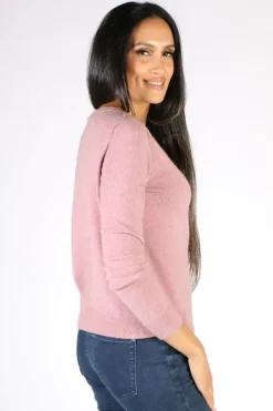 Kapeka Paua Cardigan In Petal