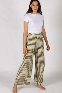 Khaki Palazzo Pant By Anupamaa