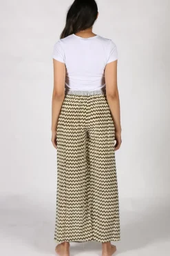 Khaki Palazzo Pant By Anupamaa