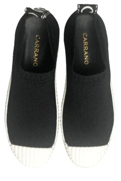 Knitted Sand Shoe By Carrano In Black