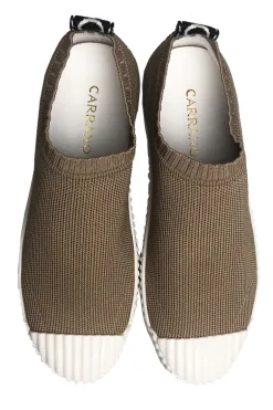 Knitted Sand Shoe By Carrano In Biscuit