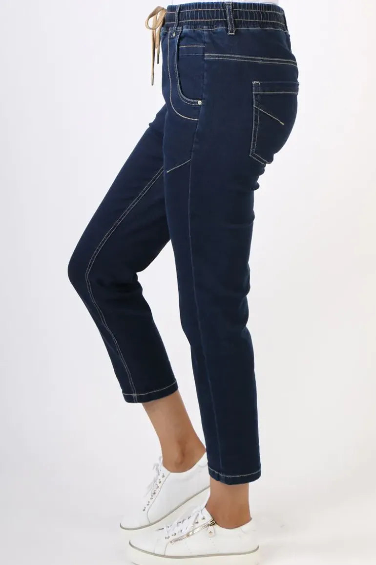 Lania Boyfriend Jean In Dark Denim