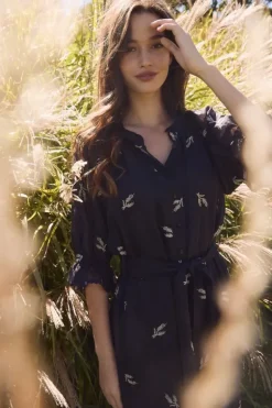 Lania Catalina Dress In Navy