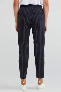 Lania Weave Pant In Navy