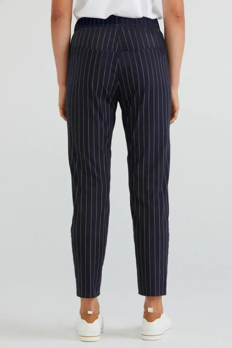 Lania Weave Pant In Navy