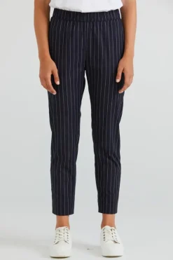 Lania Weave Pant In Navy