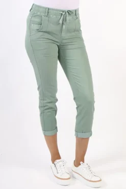 Lania Zane Boyfriend Jean In Teal