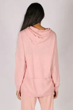 Layered Hoodie In Pink Bridge & Lord