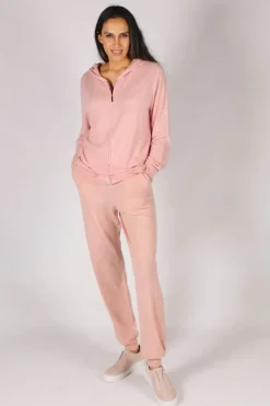 Layered Hoodie In Pink Bridge & Lord