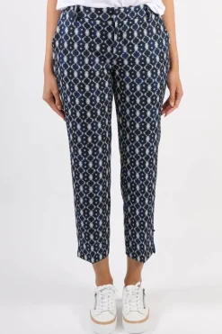 Liverpool Cropped Kelsey Pant In Navy