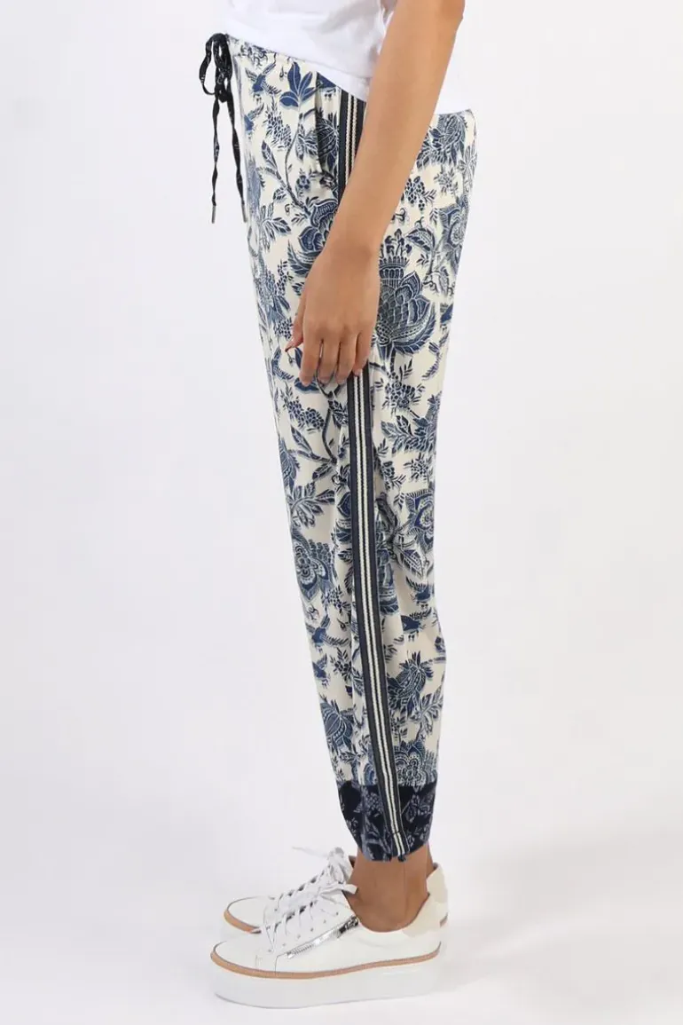Liverpool Floral Pull On Wide Leg Pants In Floral