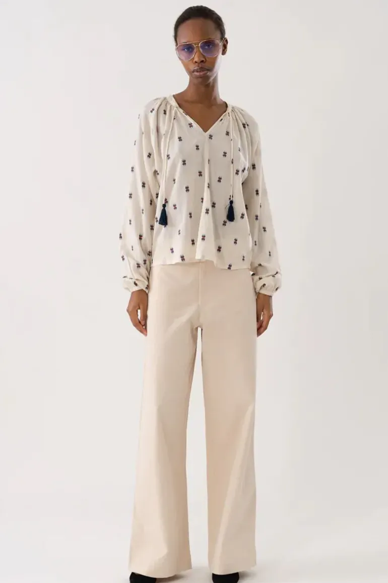 Lollys Laundry Bihar Shirt In Cream