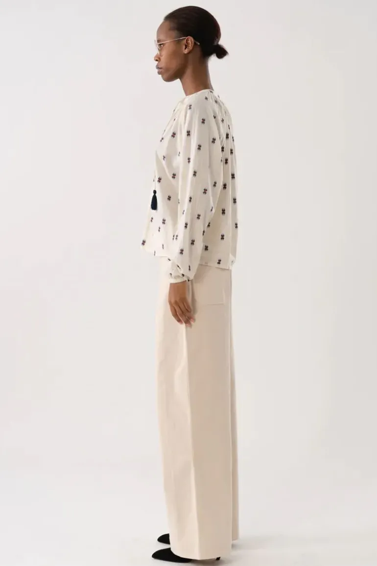 Lollys Laundry Bihar Shirt In Cream
