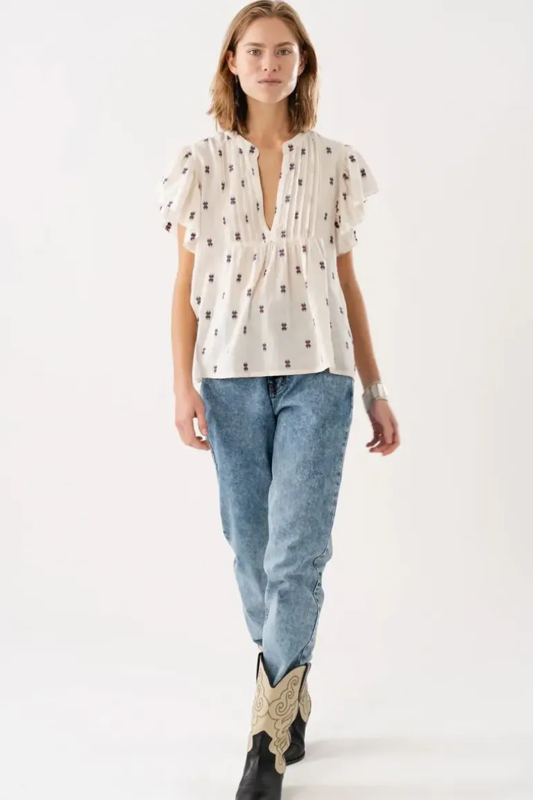 Lollys Laundry Isabelle Top In Cream
