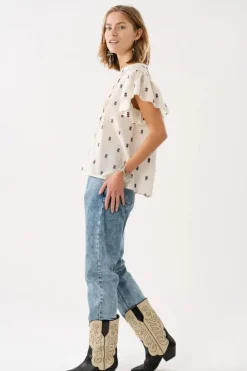 Lollys Laundry Isabelle Top In Cream