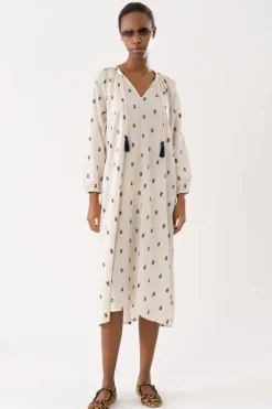 Lollys Laundry Punjab Dress In Cream