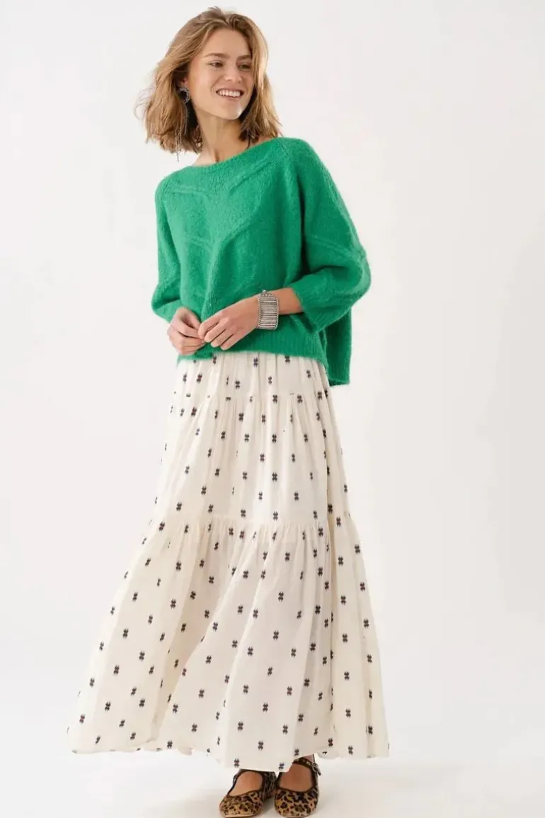 Lollys Laundry Sunset Skirt In Cream
