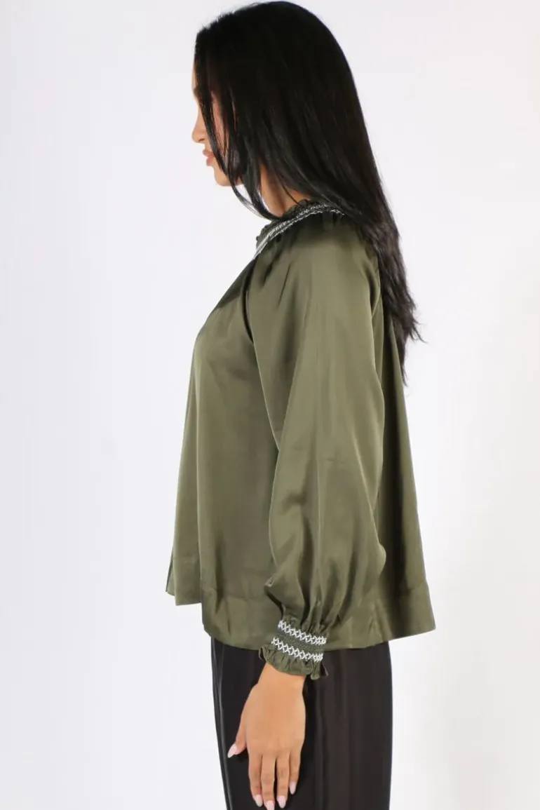 Loobies Story Eugenie Shirt In Olive