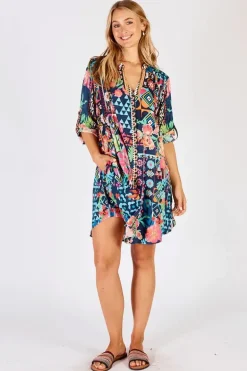 Lula Life Delphi Dress In Multi