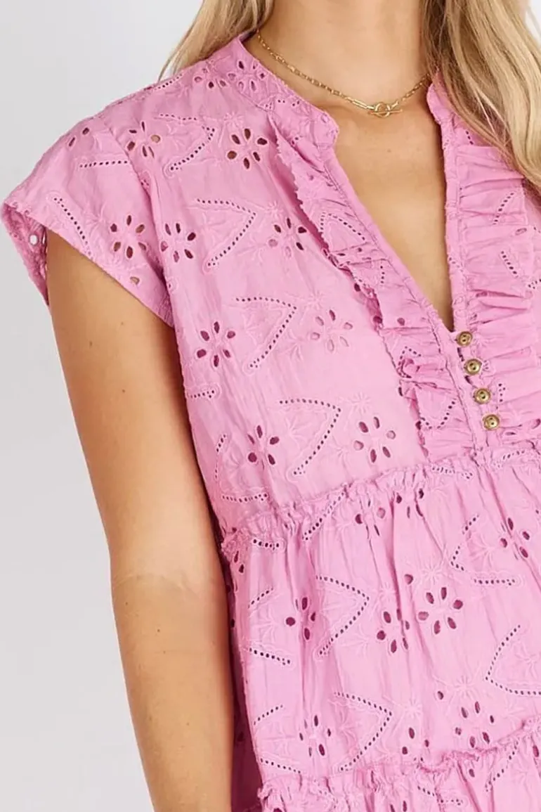 Lula Life Finley Sun Dress In Musk