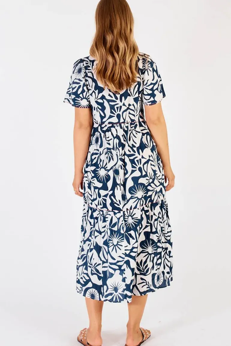Lula Life Laiken Midi Dress In White