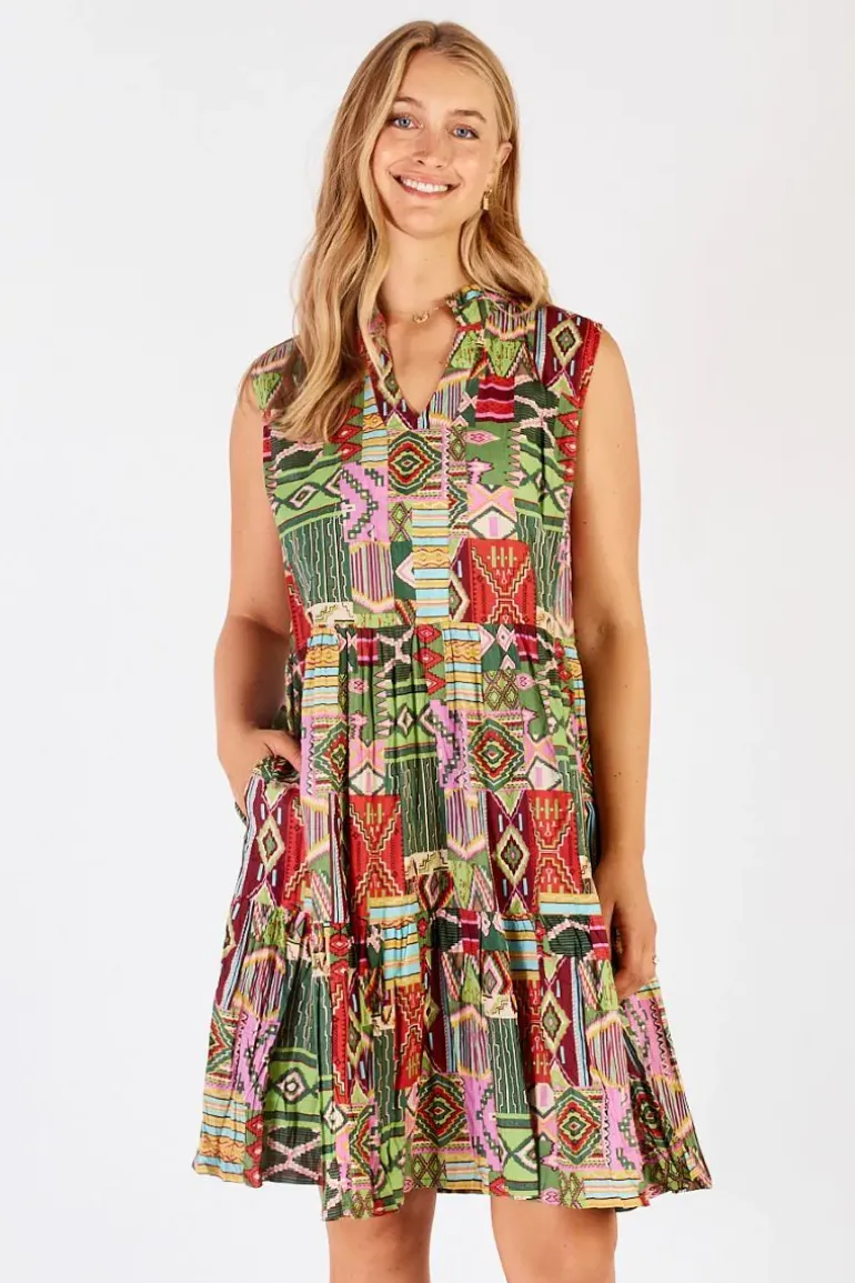 Lula Life Sylvie Sundress In Fern