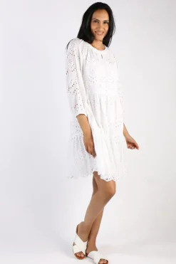 Lula Soul Adele Tiered Dress In White